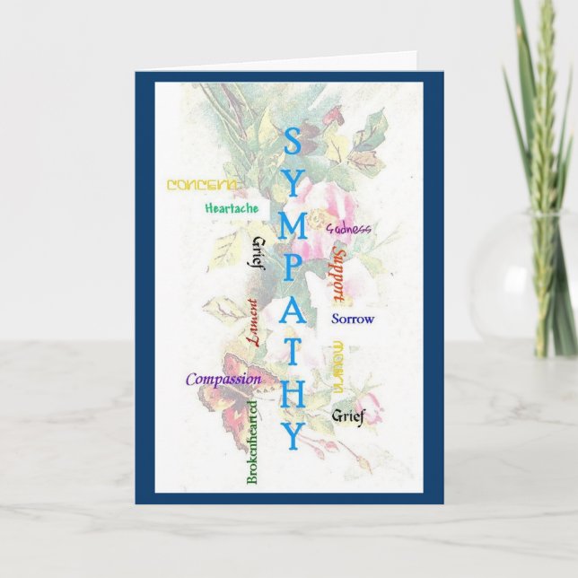 Tarjeta Palabras de simpatía (Anverso)