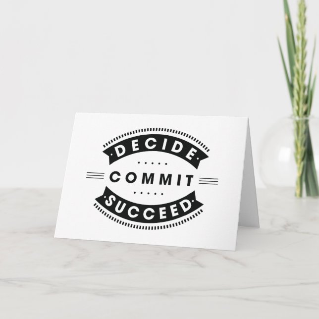 Tarjeta Palabras inspiradoras deciden si la confirmación e (Anverso)