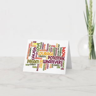 Tarjeta Palabras motivacionales #1