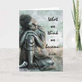 Tarjeta Palabras pacíficas de Buda de la sabiduría