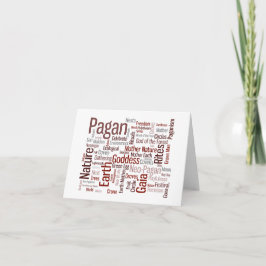 Tarjeta Palabras paganas