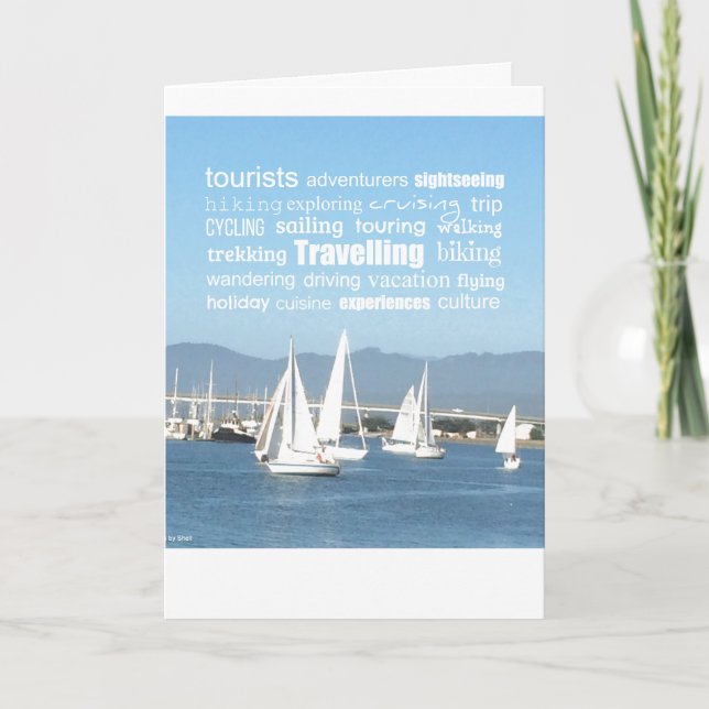 Tarjeta Palabras que viajan inspiradoras (Anverso)