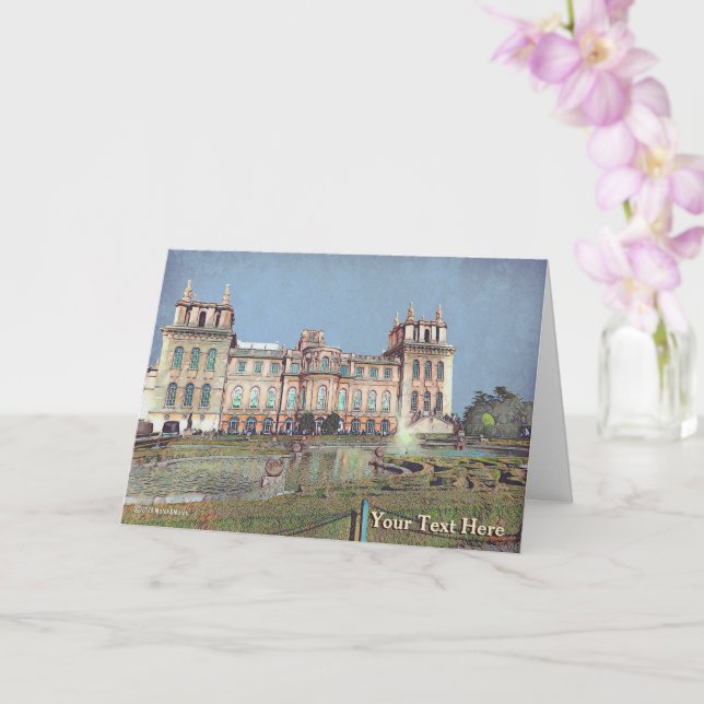 Tarjeta Palacio de Blenheim (Orquídea)