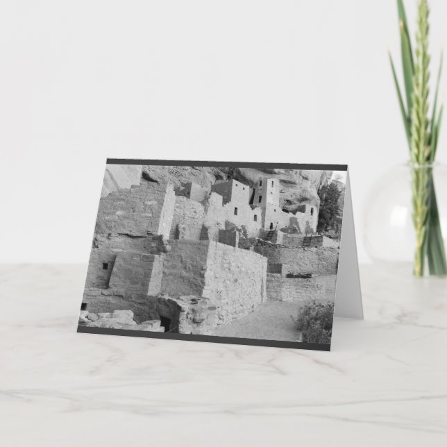 Tarjeta Palacio del acantilado, parque nacional del Mesa (Anverso)