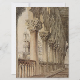 Tarjeta Palacio Ducal (por John Ruskin)