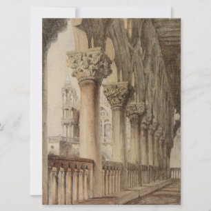 Tarjeta Palacio Ducal (por John Ruskin)