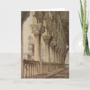 Tarjeta Palacio Ducal (por John Ruskin)