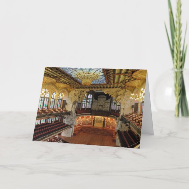 Tarjeta Palau de la Musica Catalana (Anverso)