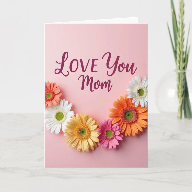 Tarjeta Pale Pink Floral Pattern Card (Anverso)