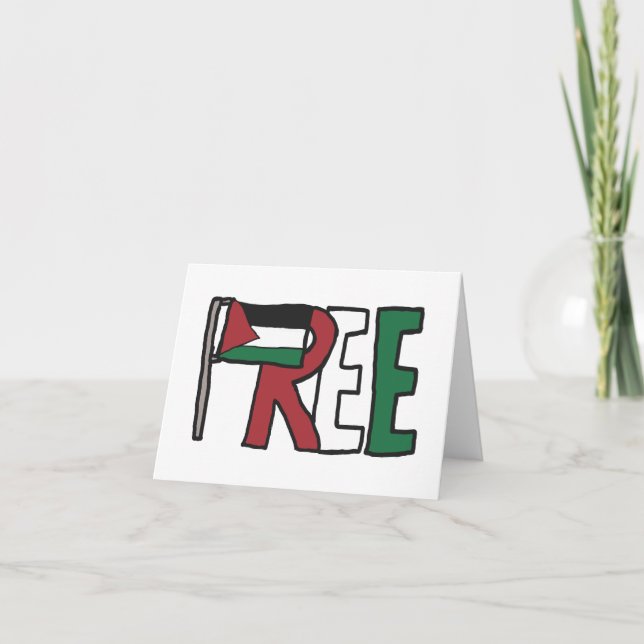 Tarjeta Palestina Libre (Anverso)