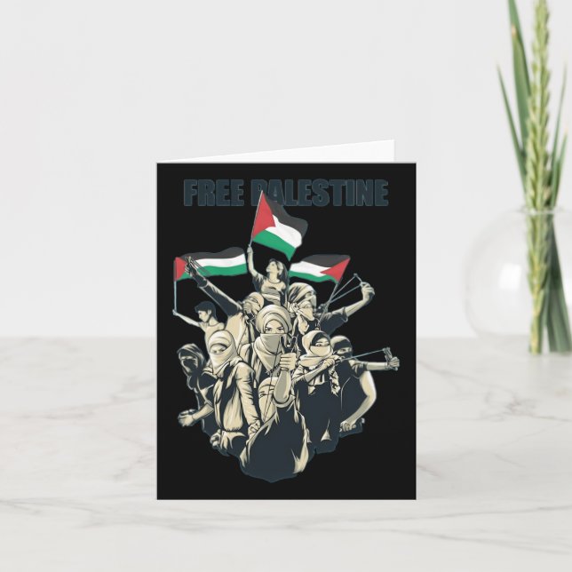 Tarjeta Palestina Libre (Anverso)