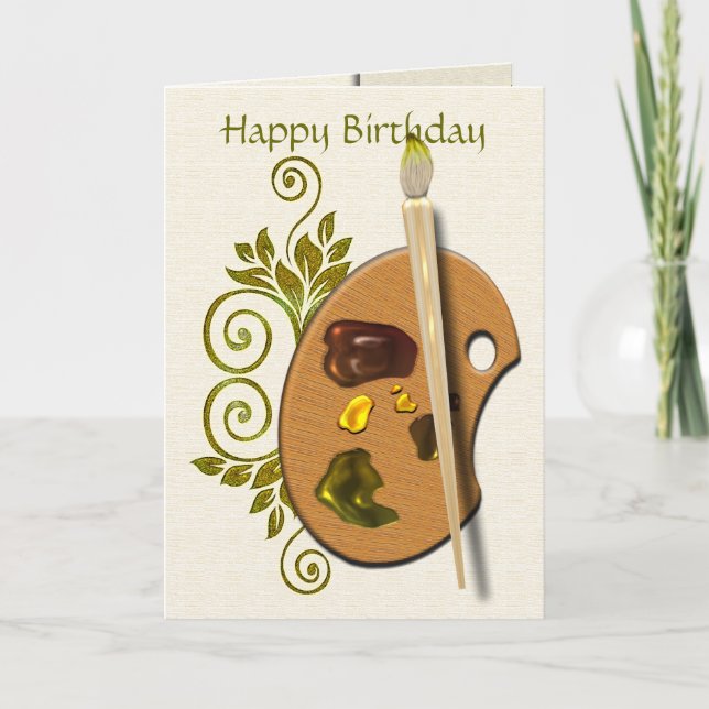 Tarjeta Paleta de los artistas (Anverso)