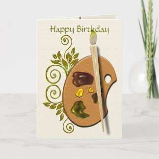 Tarjeta Paleta de los artistas