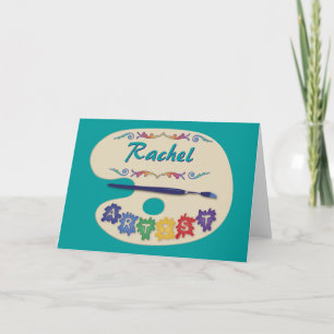 Tarjeta Paleta del artista