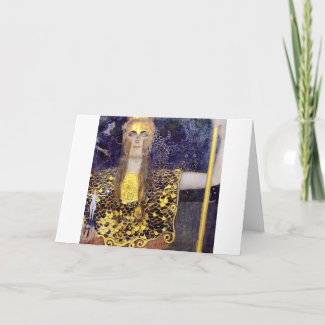 Tarjeta Pallas Athena, Gustav Klimt (Anverso)