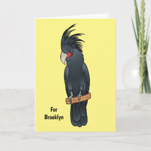 Tarjeta Palm cockatoo bird cartoon illustration