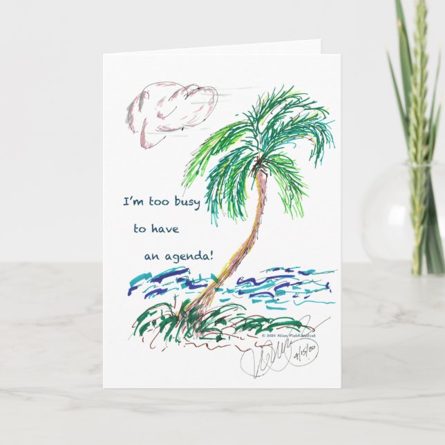 Tarjeta "Palm de historieta #2"/"Agenda #1" (Anverso)