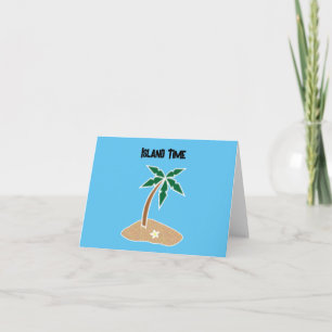 Tarjeta Palm Tree Tropical Island Fun Beach Travel Persona