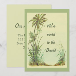 Tarjeta Palm Trees de época que hemos trasladado a la play