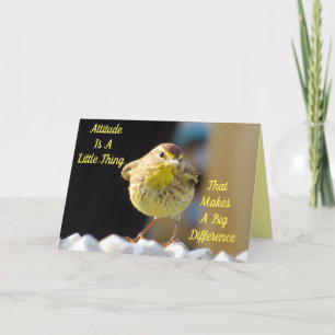 Tarjeta Palm Warbler Backyard Bird Personalizada