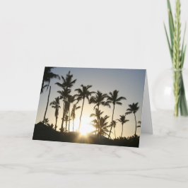 Tarjeta Palmeras de Sunrise