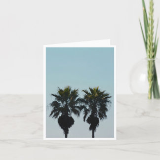 Tarjeta Palmeras de verano