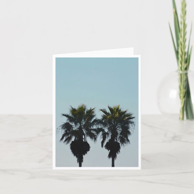 Tarjeta Palmeras de verano (Anverso)
