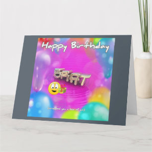Tarjeta Palo de golf del feliz cumpleaños