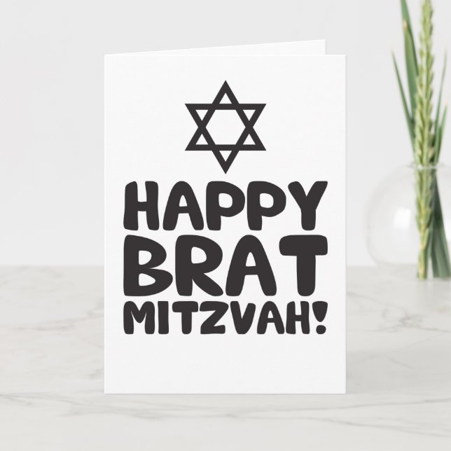 Tarjeta Palo de golf feliz Mitzvah (barra/palo Mitzvah) (Anverso)