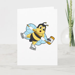 Tarjeta Palo de hockey sobre hielo de abeja