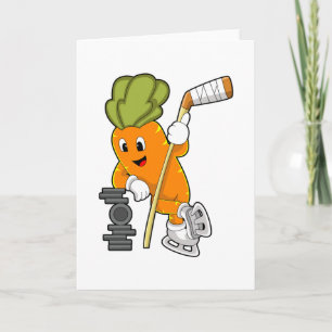 Tarjeta Palo de hockey sobre hielo vegano