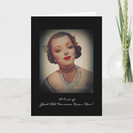 Tarjeta Palo de labios Chica Retro Glam