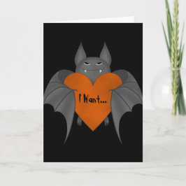 Tarjeta Palo de vampiro romántico amoroso divertido de