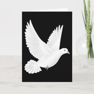 Tarjeta Paloma blanca
