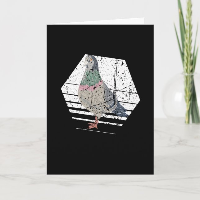 Tarjeta Paloma Retro (Anverso)