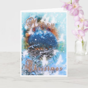 TARJETA PALOMAS BLANCAS FELIZ NAVIDAD