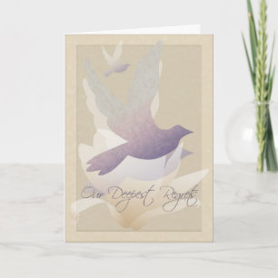 Tarjeta Palomas de la magnolia - nuestros pesares más
