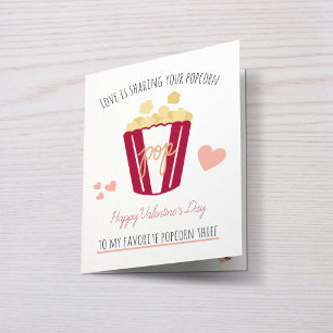 Tarjeta Palomitas de maíz personalizadas para San Valentín
