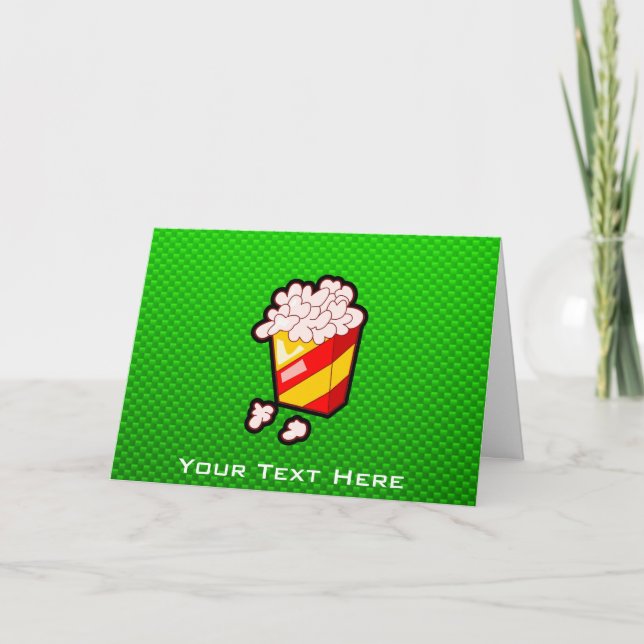 Tarjeta Palomitas verdes (Anverso)