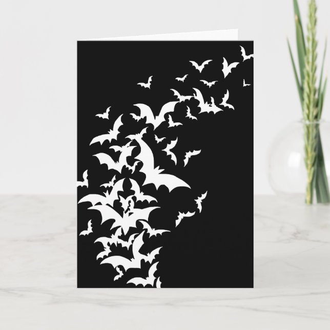 Tarjeta Palos blancos en negro (Anverso)