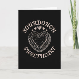 Tarjeta Pan de corazón de San Valentín divertido corazón d