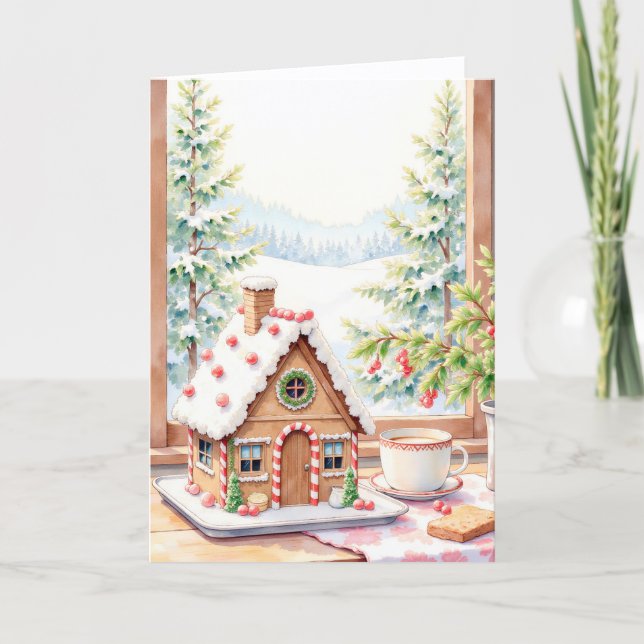 Tarjeta Pan de jengibre de Navidad (Anverso)