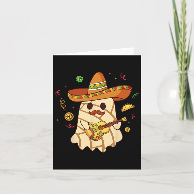 Tarjeta Pan Dulce Conchas de Guitarra de Fantasma Espeluzn (Anverso)