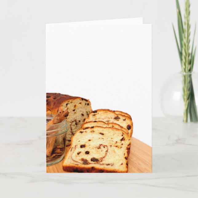 Tarjeta Pan y canela de pasa (Anverso)