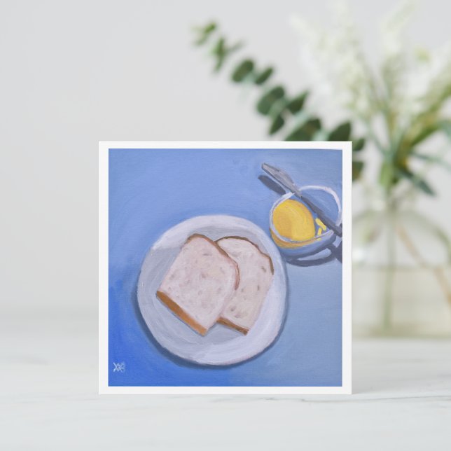 Tarjeta Pan y mantequilla (Anverso de pie)