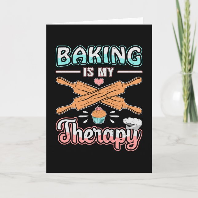 Tarjeta Panadería Baker Bread Bake Therapy Gift Idea (Anverso)