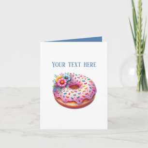 Tarjeta Panadería de donas linda personalizable