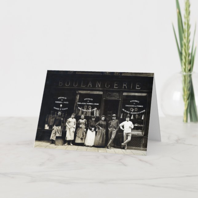 Tarjeta Panadería parisiense 1900 (Anverso)
