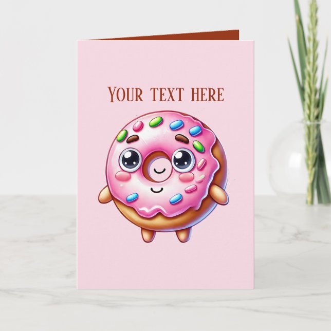 Tarjeta Panadería personalizable para amantes de las donas (Anverso)