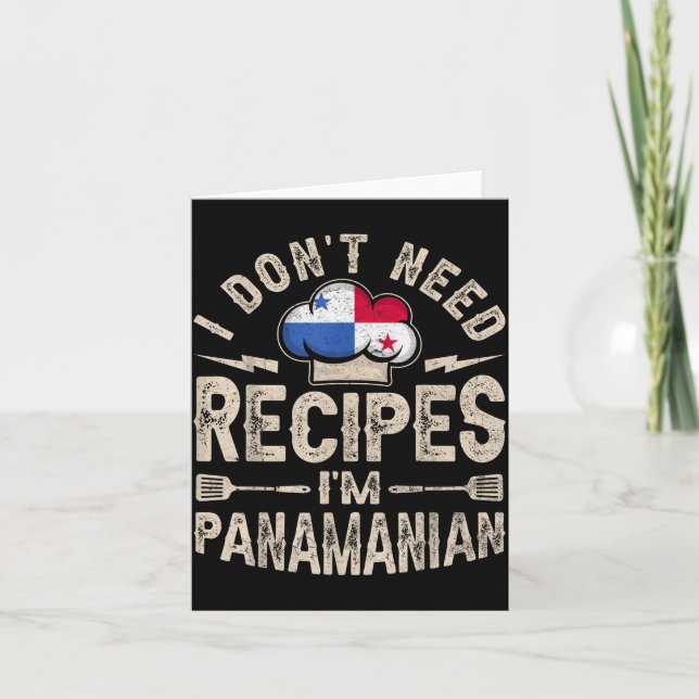 Tarjeta Panama Flag Proud Panamanians Men &amp; Women  (Anverso)